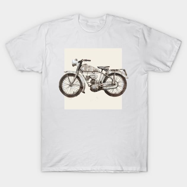 Vintage Motorcycle T-Shirt by Wayward Purpose